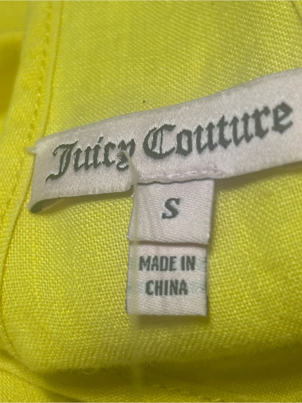 Juicy Couture Yellow Spaghetti-Strap Drawstring Mini Dress - Picture 2 of 9